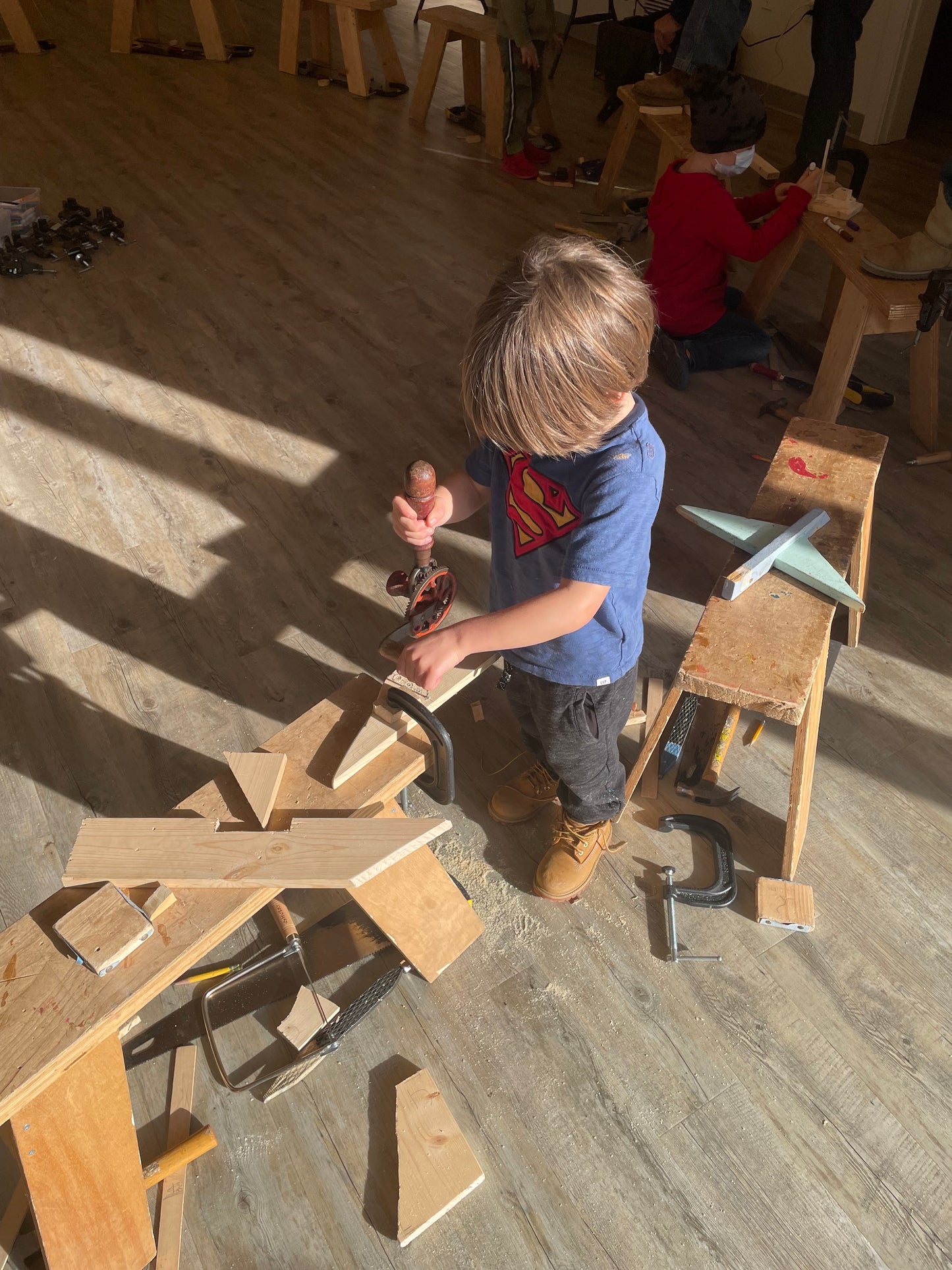Custom woodworking bench