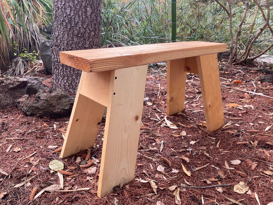 Custom children's woodworking bench